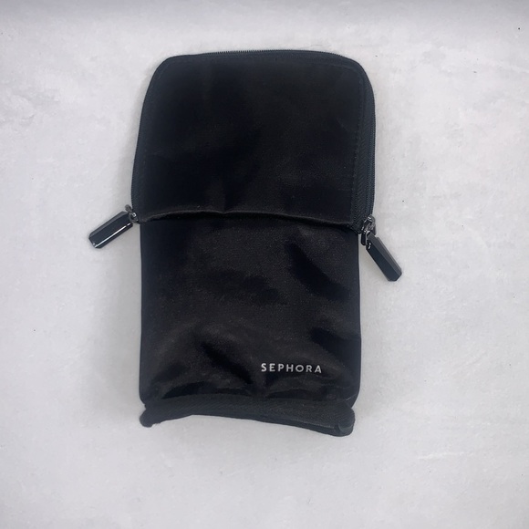 Sephora Makeup Brush Bag Black with Iridescent Interior Stand Up Carrying Case - Picture 10 of 10